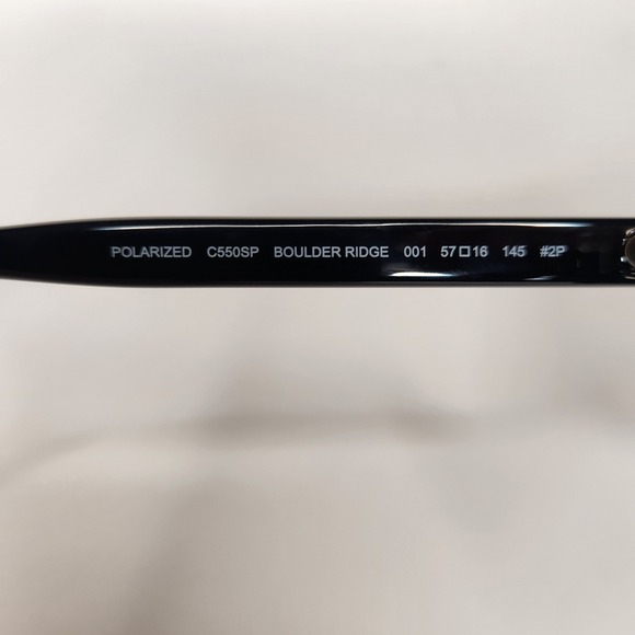 COLUMBIA Boulder Ridge Rectangular Sunglasses Men Black Smoke Marchon C550SP New - Picture 4 of 5